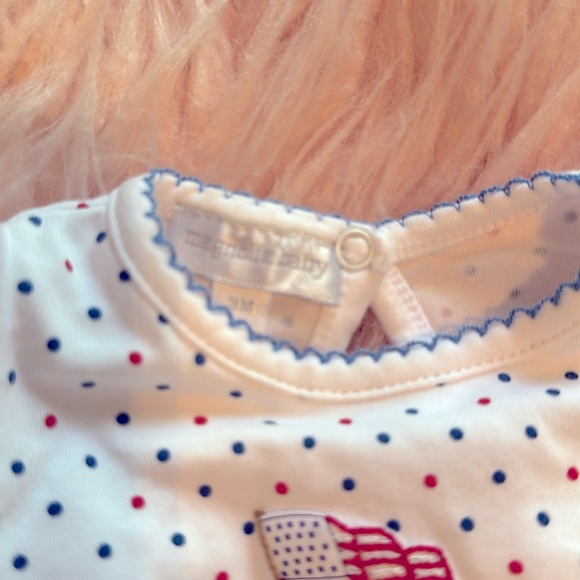 Magnolia Baby Flag Polka Dot Ruffled outfit. Perfect condition! - Picture 2 of 5